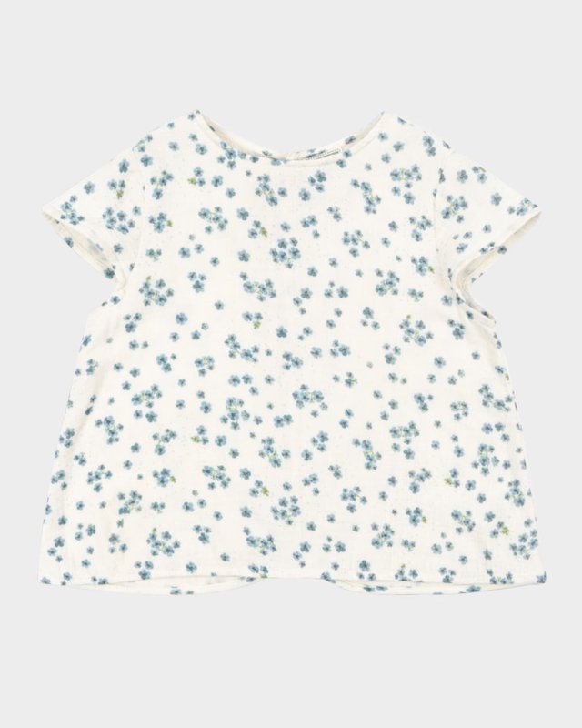 Rosie H-W x Girl's Mioblu Floral Cotton Top, Size 12M-6
